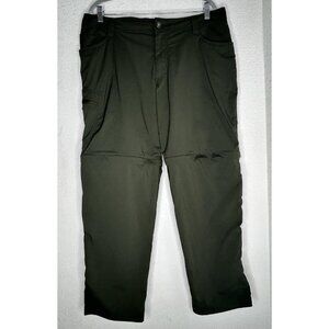 Marmot Pants Mens 36x29.5 Green Convertible Hiking Stretch Lightweight Nylon